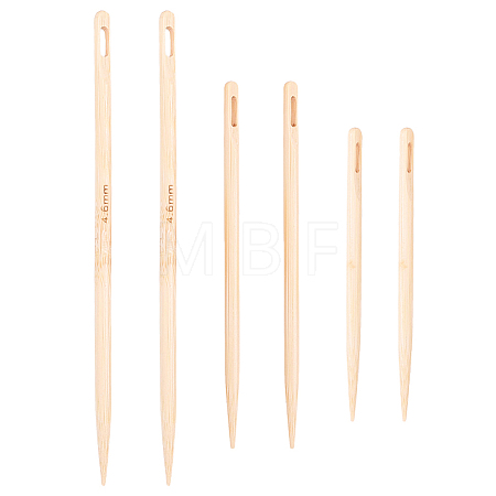 3Pcs Wood Knitting Needles DIY-WH0698-125-1