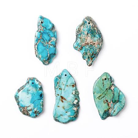 Natural Regalite/Imperial Jasper/Sea Sediment Jasper Pendants G-F590-08C-1