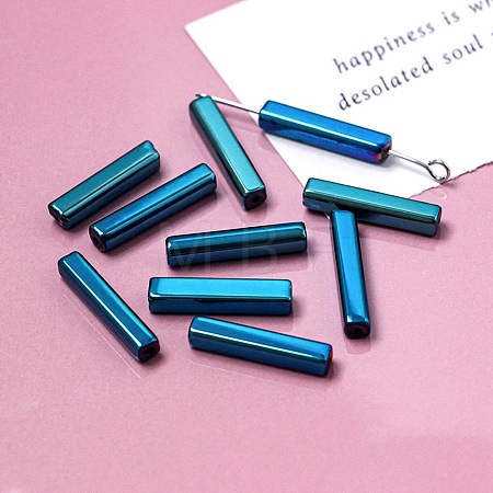 Electroplate Glass Beads GLAA-D024-01L-1
