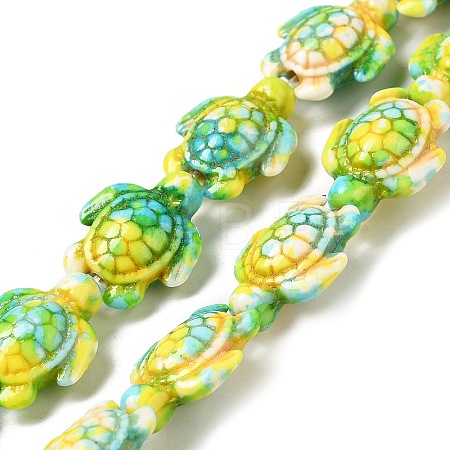 Synthetic Turquoise Dyed Beads Strands LS-G-P507-05A-1