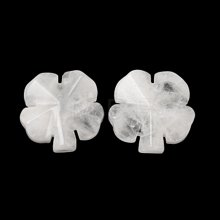 Natural Quartz Crystal Carved Clover Display Decorration GG-CBA6D08-D10-1