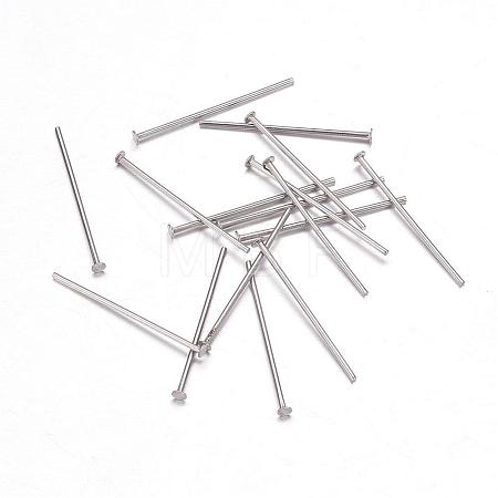 Tarnish Resistant 304 Stainless Steel Flat Head Pins STAS-H358-03C-1