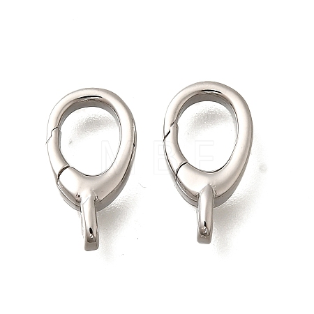 Brass Spring Gate Rings KK-Q043-12P-1