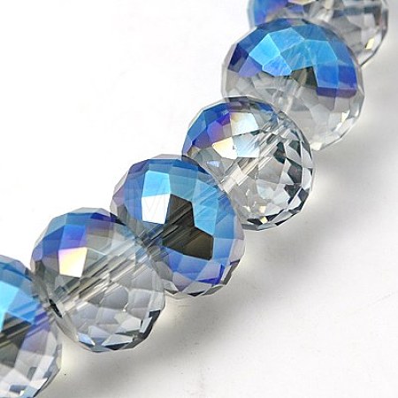 Electorplated Glass Beads EGLA-E005-05-1