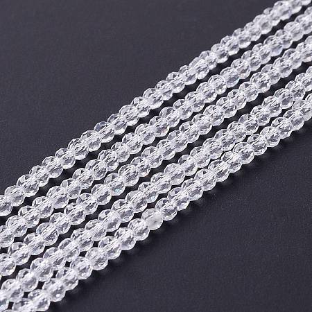 Transparent Glass Beads Strands X-GLAA-C019-01B-06-1