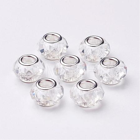 Handmade Glass European Beads GPDL25Y-1-1
