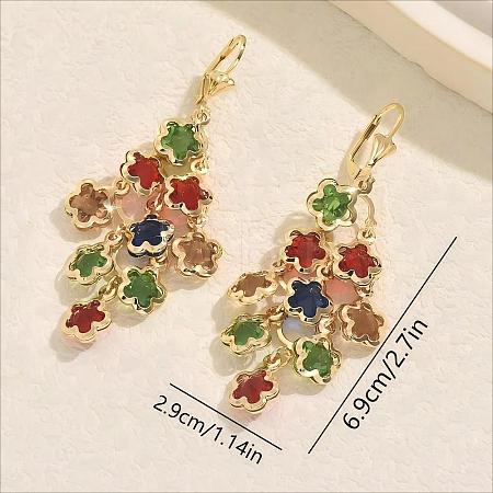 Bohemian Brass Leverback Earrings TC5386-3-1