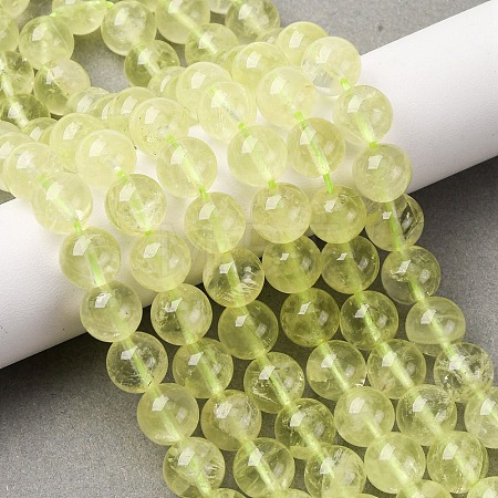 Natural Lemon Quartz(Heated) Beads Strands G-G286-A04-10mm-1