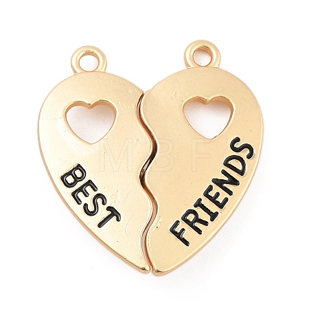 Alloy Enamel Split Pendants ENAM-P255-01G-1