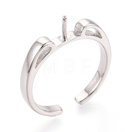 Brass Cup Peg Ring Settings KK-N274-36P-1