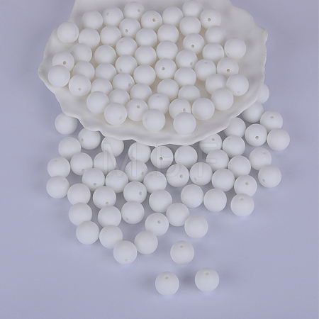 Round Silicone Focal Beads SI-JX0046A-29-1