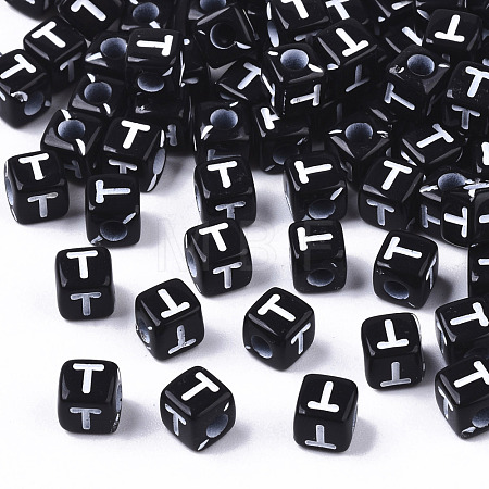Opaque Acrylic Beads SACR-N002-01T-1