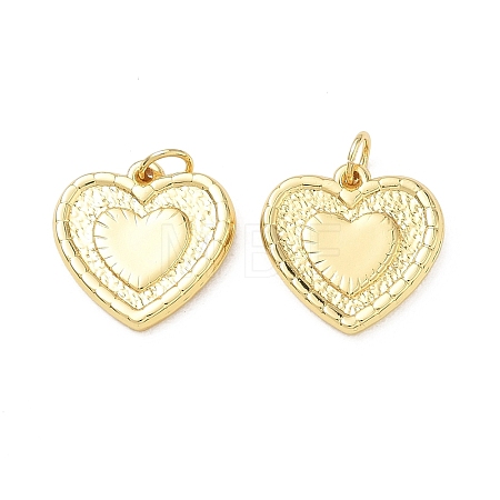 Textured Brass Pendants KK-D289-31D-G-1