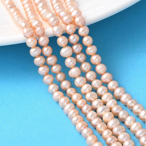 Natural Cultured Freshwater Pearl Beads Strands PEAR-I007-07O-05D-1