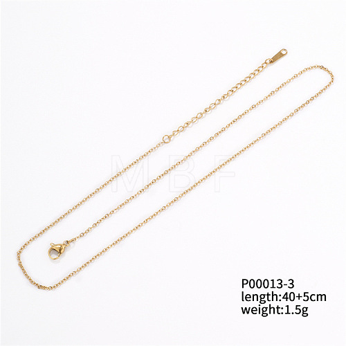 Fashionable Stainless Steel Lightweight Chain Necklace for Clothing and Accessories TK5574-1-1