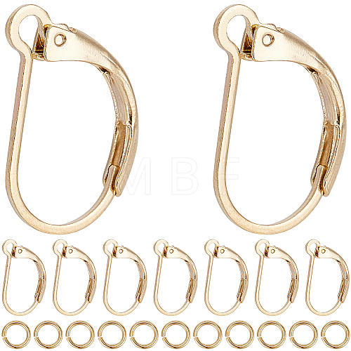 CREATCABIN 40Pcs Brass Leverback Earring Findings KK-CN0003-02-1