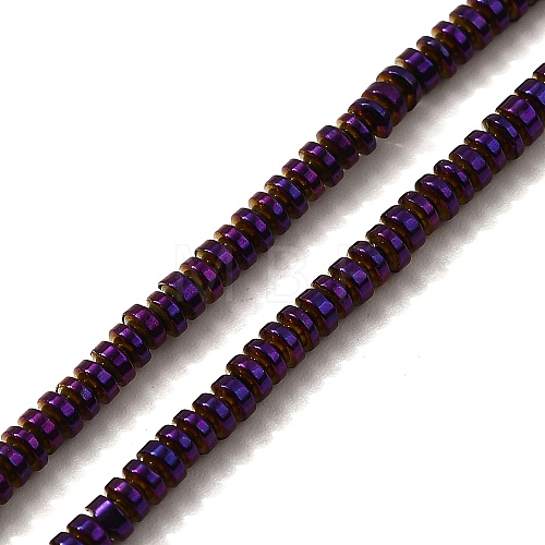 Electroplated Synthetic Non-magnetic Hematite Beads Strands G-L613-G01-01D-1