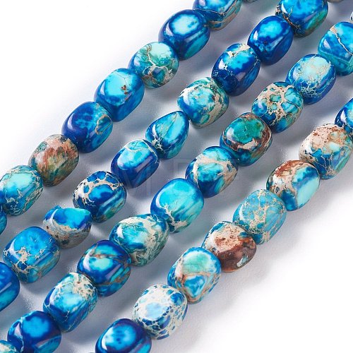 Natural Regalite/Imperial Jasper/Sea Sediment Jasper Beads Strands G-Z008-01A-1