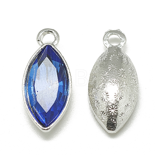 Alloy Glass Pendants PALLOY-T041-7x15mm-11-1