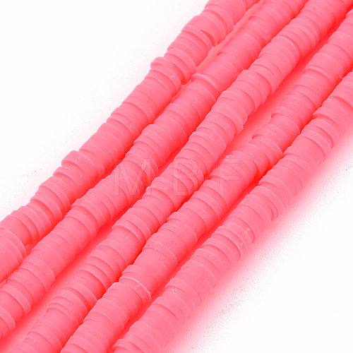 Handmade Polymer Clay Bead Strands CLAY-T002-4mm-74-1