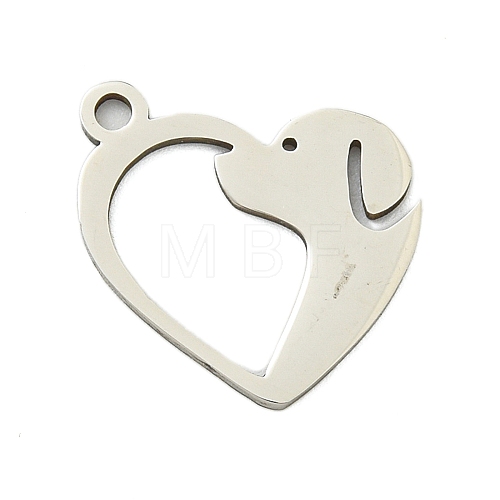 Non-Tarnish 201 Stainless Steel Charms STAS-M015-01P-1