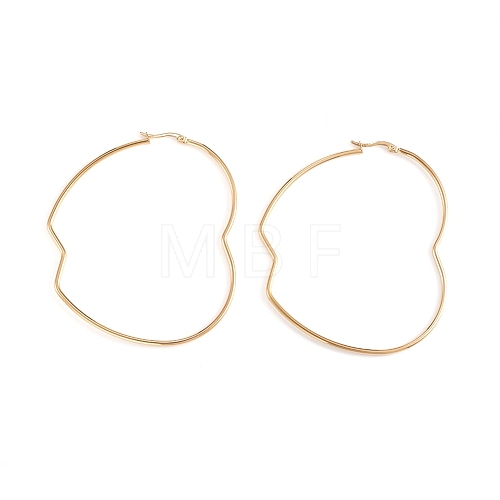 (Jewelry Parties Factory Sale)201 Stainless Steel Hoop Earrings EJEW-L243-20E-G-1