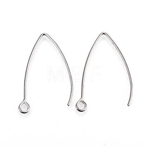 304 Stainless Steel Earring Hooks STAS-F191-02P-B-1