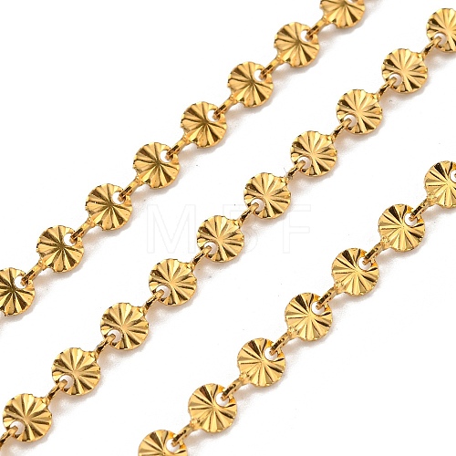304 Stainless Steel Flower Link Chains CHS-C009-22G-1