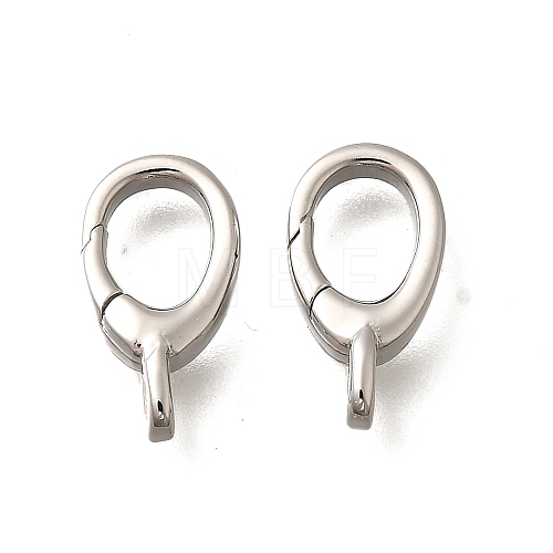 Brass Spring Gate Rings KK-Q043-12P-1