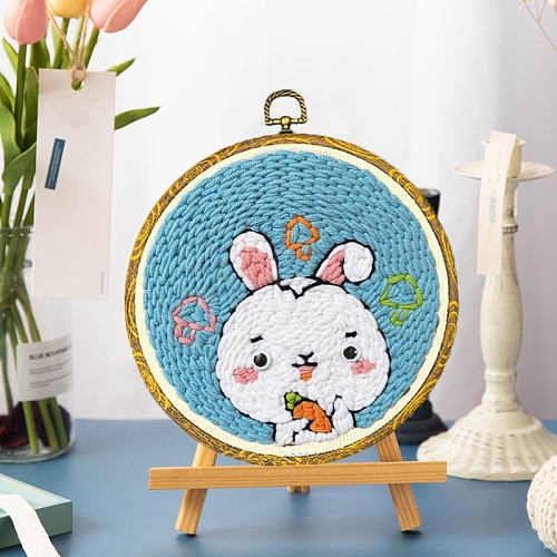 DIY Punch Embroidery Beginner Kits PW-WG3DC73-04-1