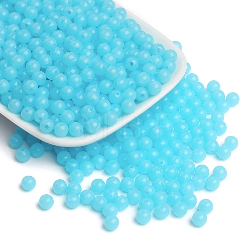 Fluorescent Acrylic Beads MACR-R517-6mm-05-1