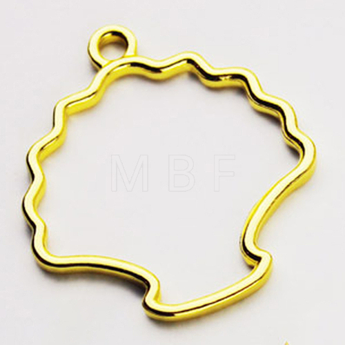 Alloy Open Back Bezel Pendants PALLOY-CJC0004-76G-RS-1