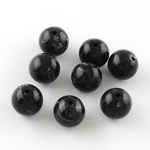 Round Imitation Gemstone Acrylic Beads OACR-R029-24mm-01-1