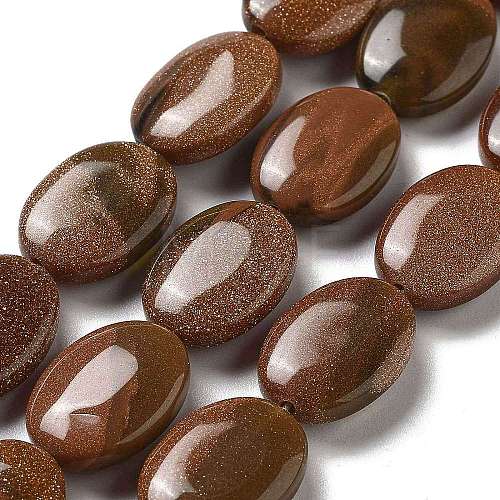Synthetic Goldstone Beads Strands G-P528-M05-01-1