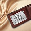 Rectangle 201 Stainless Steel Custom Thermal Transfer Wallet Card DIY-WH0252-034-5