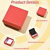 12Pcs 6 Colors Square Cardboard Necklace Boxes CBOX-FS0001-11-2