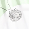 304 Stainless Steel Pendant Cable Chain Necklaces for Men Women NJEW-K308-03E-P-1