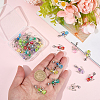 1 Bag Acrylic & Alloy Pendant Decorations HJEW-BM0001-84-3