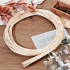 Round Natural Rattan Wicker Strips AJEW-WH0258-945A-4