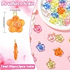 30Pcs 6 Colors Acrylic with Cat Eye Bead Pendants PALLOY-YW00190-2