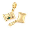 Rack Plating Alloy Pave Rhinestone Sweet Candy European Dangle Charms FIND-B034-04G-2