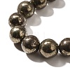 Natural Pyrite Beads Strands G-H059-A01-03-3