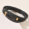 Braided Microfiber Leather Cord Multi-strand Bracelets BJEW-C153-01B-3