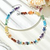 7 Chakra Natural & Synthetic Gemstone Beaded Necklaces NJEW-JN06634-1