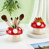 Porcelain Polka Dot Mushroom Vase Ornaments AJEW-WH0481-792-4