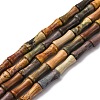 Natural Polychrome Jasper/Picasso Stone/Picasso Jasper Beads Strands G-L624-G04-12x5mm-2