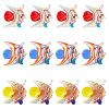 12Pcs 3 Colors Glass Pendants FIND-OC0014-31-1