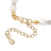 Natural Cultured Freshwater Pearl & Brass Beaded Bracelets for Women BJEW-JB12894-4