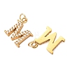 304 Stainless Steel with Crystal Rhinestone Charms RB-CBA5270-11G-M-2