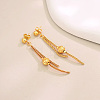 Brass Dangle Stud Earrings for Women KA1939-2-1